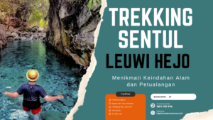 Trekking Sentul menuju Curug Leuwi Hejo dengan air jernih dan jalur alam hutan, cocok untuk pemula dan keluarga